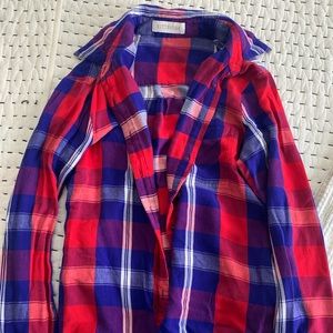 Kittenish Plaid button up shirt